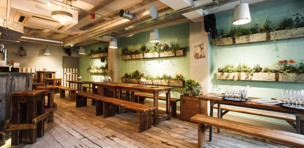 Allotment Bar fit out Manchester by Select Interiors
