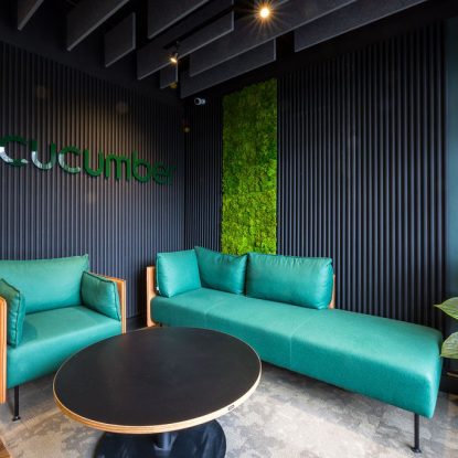 Dopamine designing office space, office design with colour, colour psychology in office design