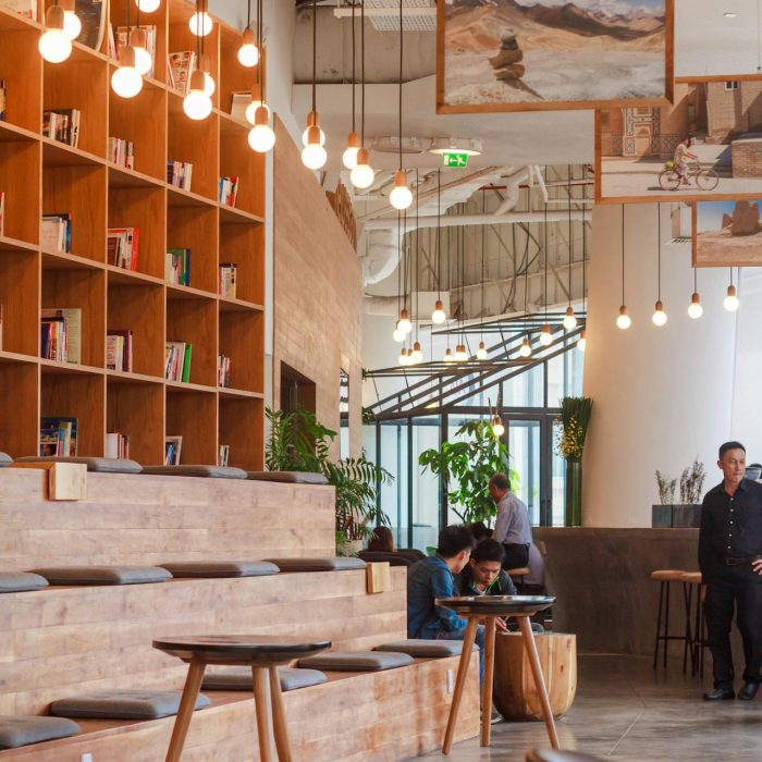 Dopamine designing office space, office design with colour, colour psychology in office design